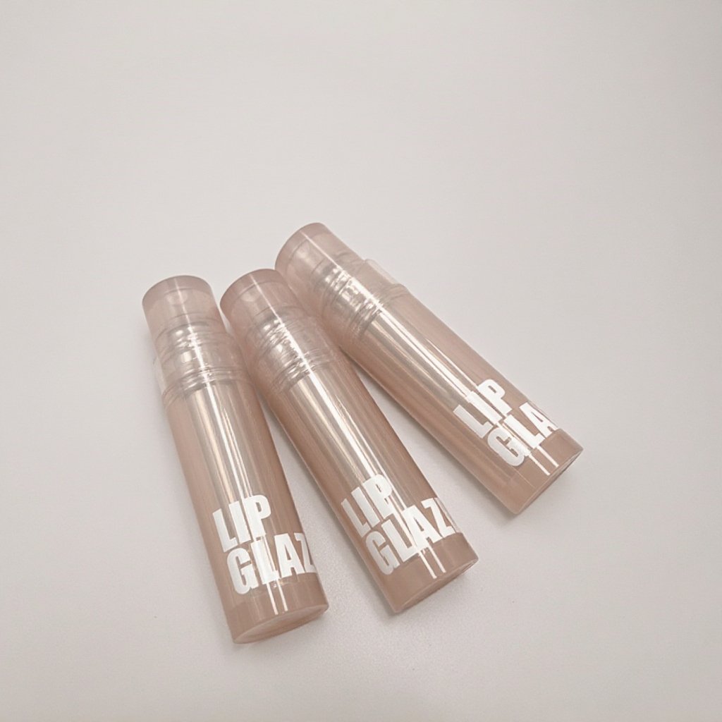 Buy Customizable Lip Gloss Tubes With Lip Brush Refillable Leak-proof De